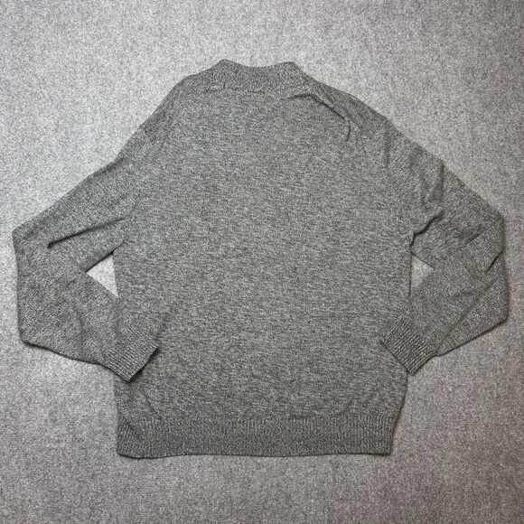 NWT IZOD Fieldhouse 2X-Large Gray Carbon Pullover Knit Sweater 1/4 Zip - Picture 4 of 8